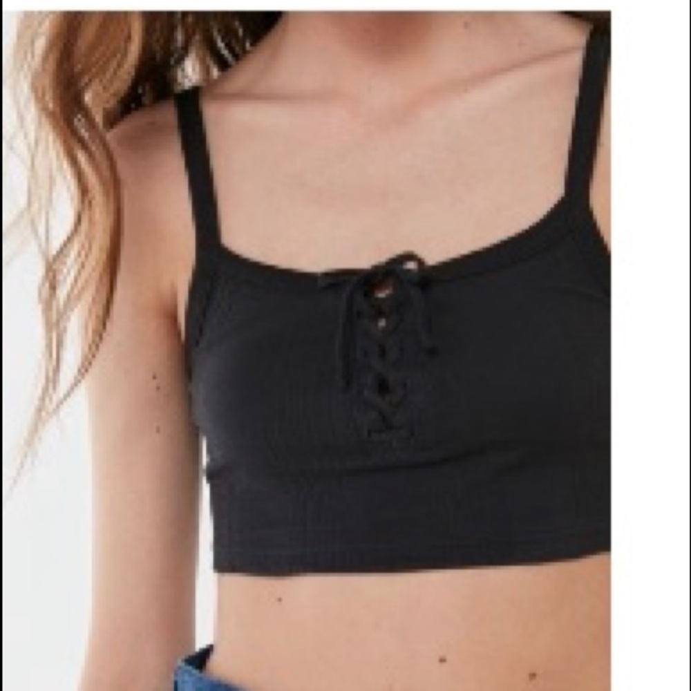 Urban Outfitters- Out from Under Laced-Up Crop